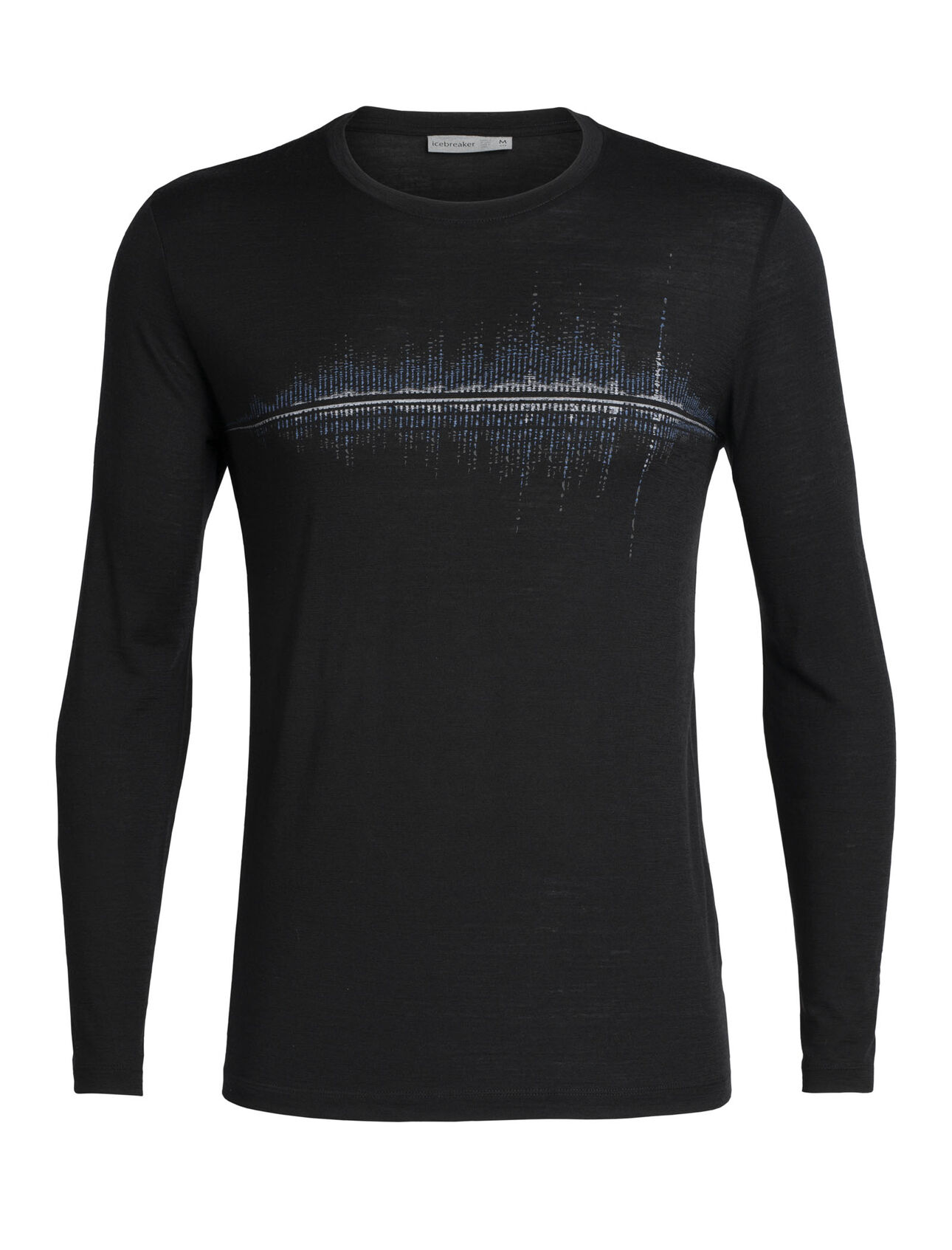 Merino Tech Lite langärmliges T-Shirt Snow Wave