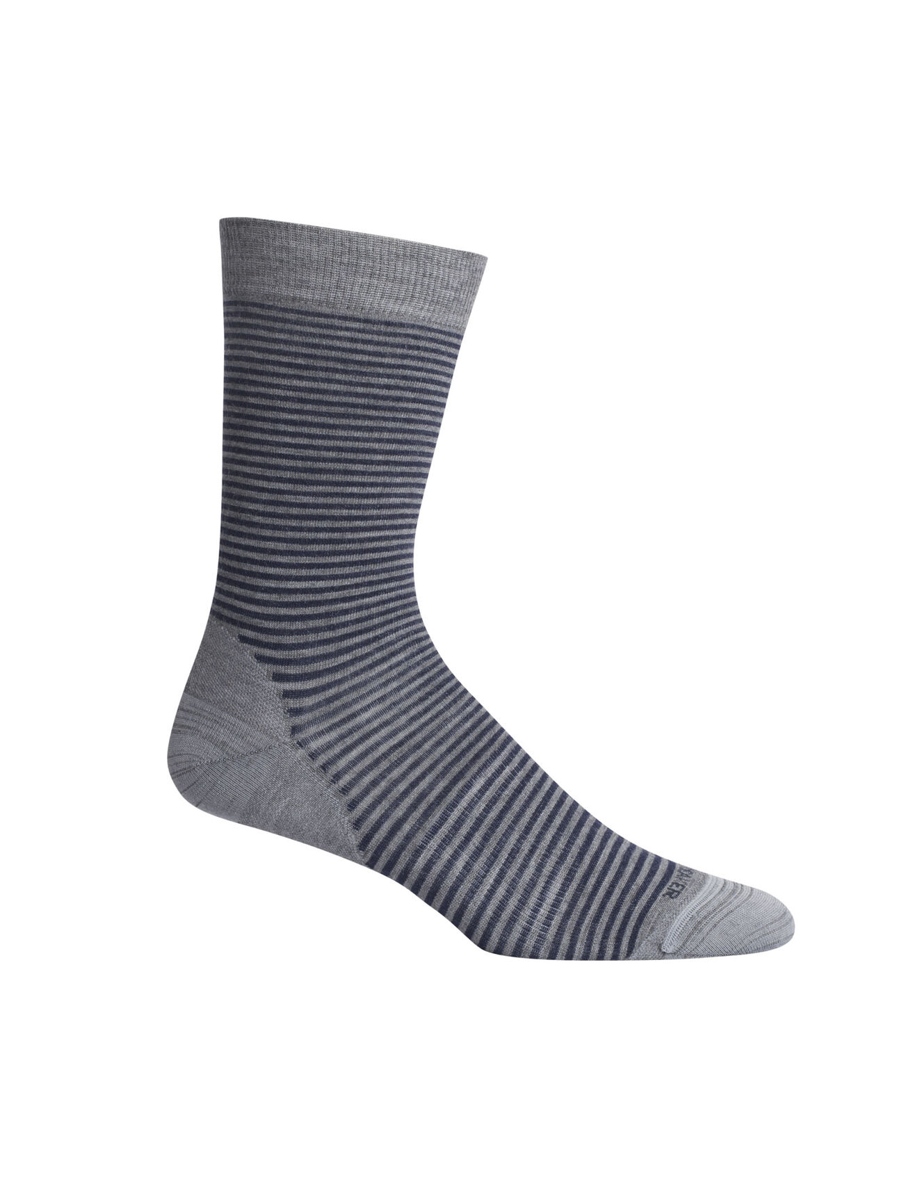 Lifestyle fijngebreide, halfhoge sokken Micro Stripe van merinowol