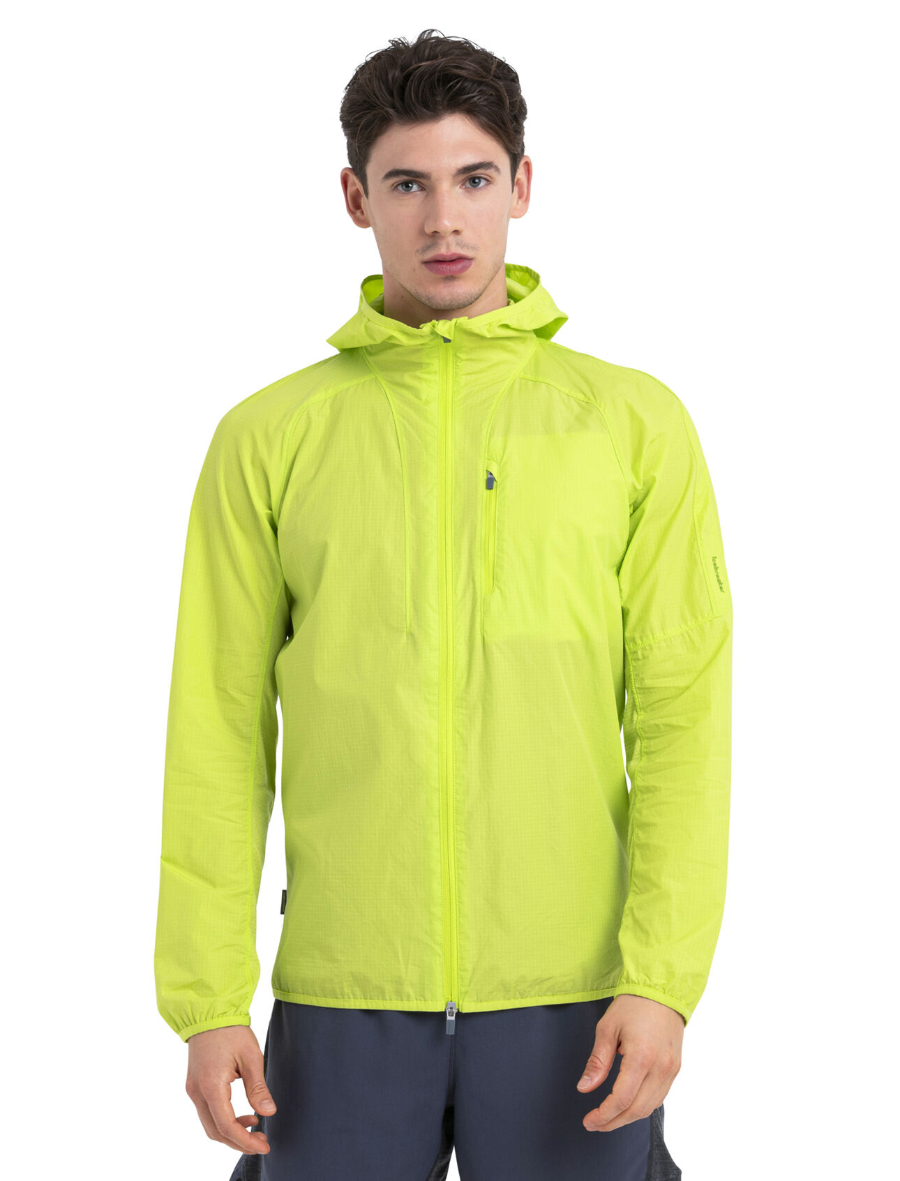 Mens Shell+™ Merino Blend Cotton Windbreaker A lightweight layer that shields against the wind and light rain during active mountain adventures, the Shell+™ Cotton Windbreaker puts a natural spin on technical outerwear.