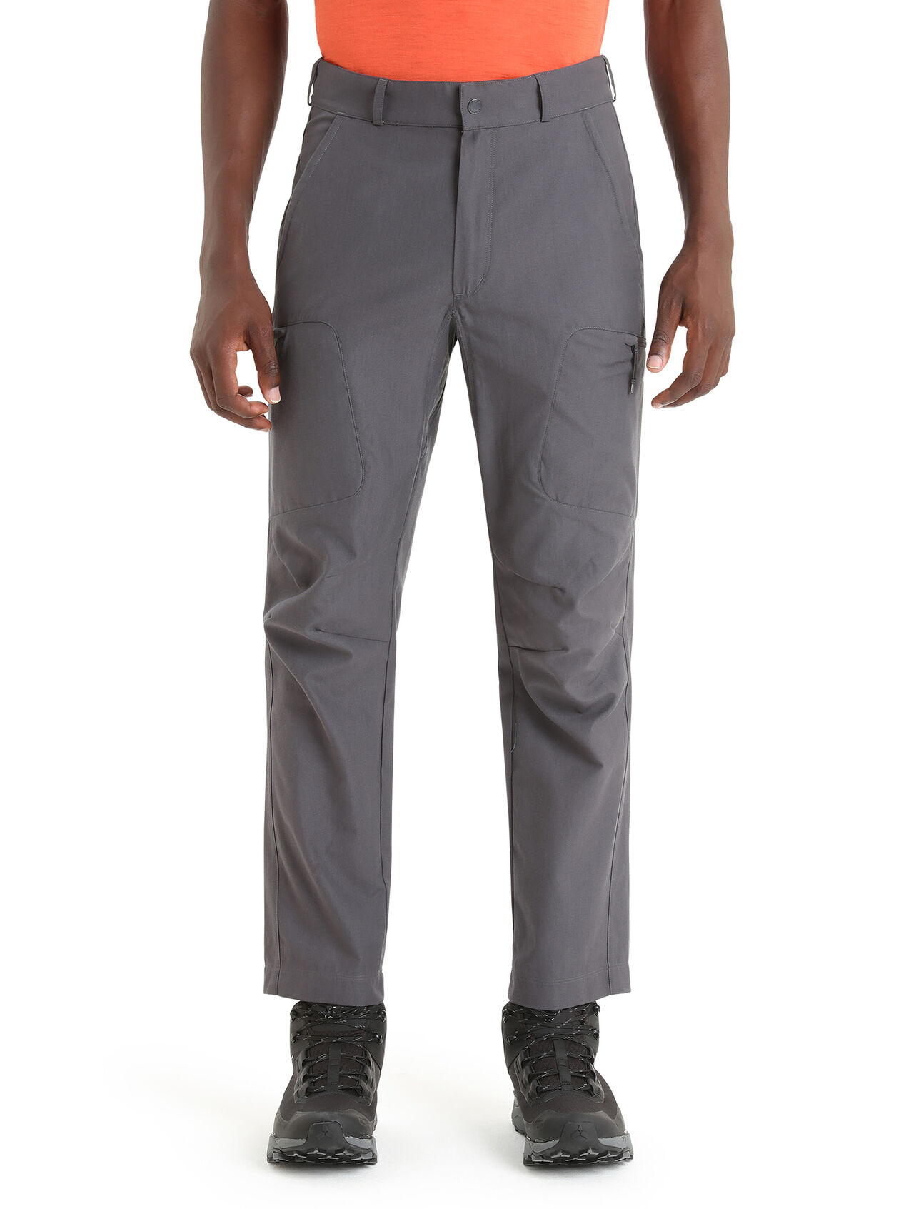 Mens Merino Hike Pants A durable and dependable mountain pant made from a unique blend of merino wool and organically grown cotton, the Hike Pants are perfect for mountain adventures of all kinds.
