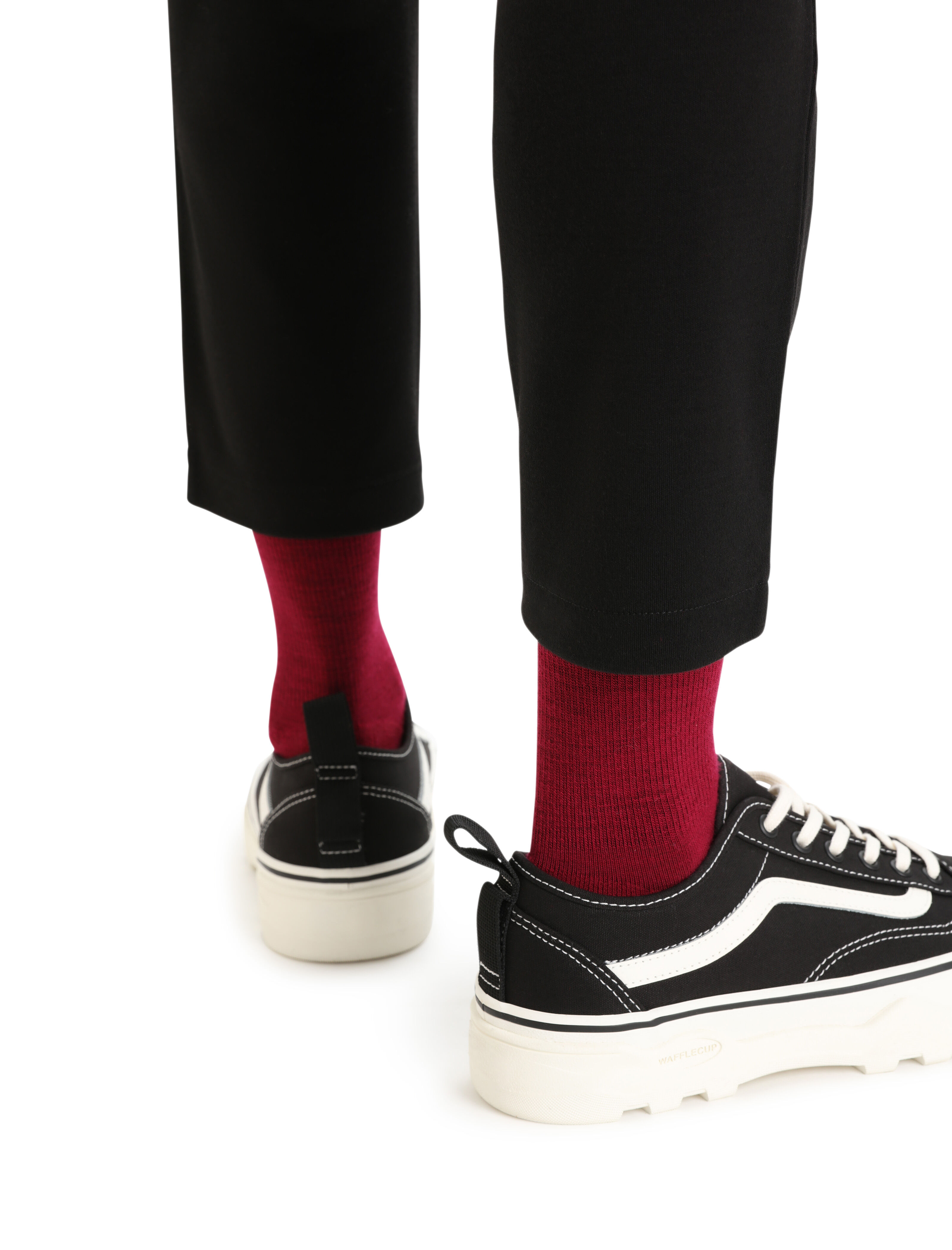 Leggings with sale red vans