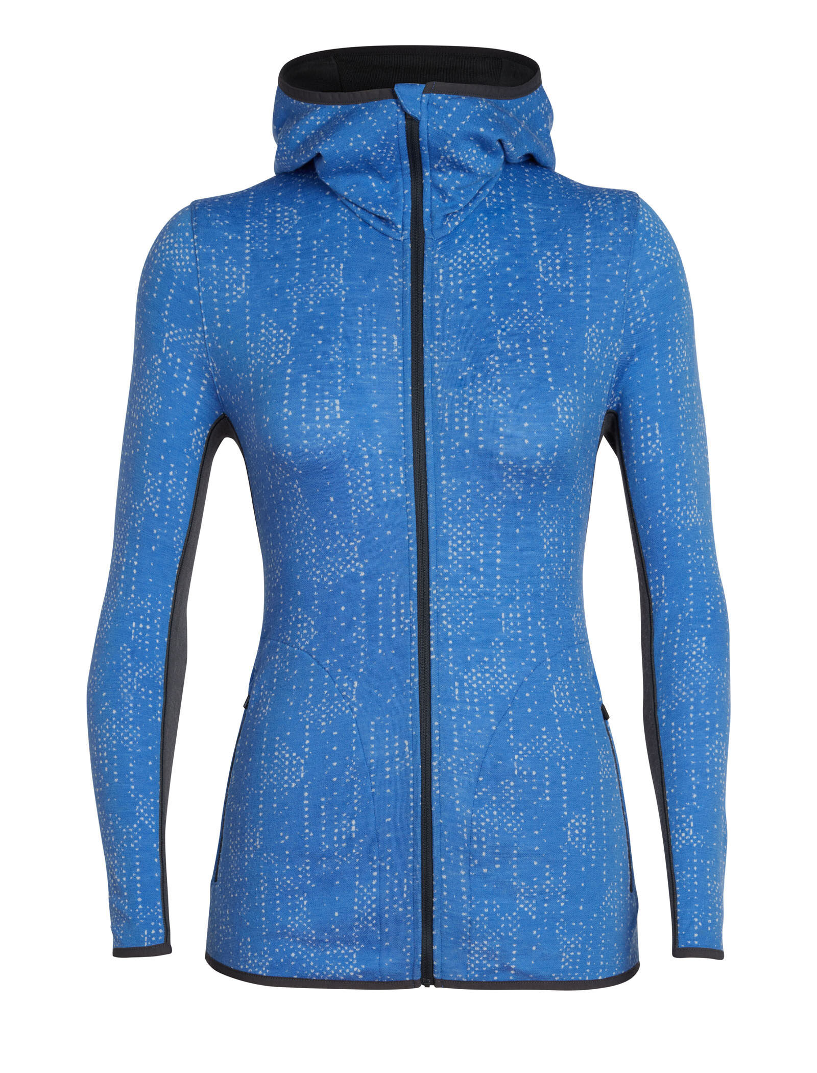 Away Long Sleeve Zip Hood Showers Icebreaker CA