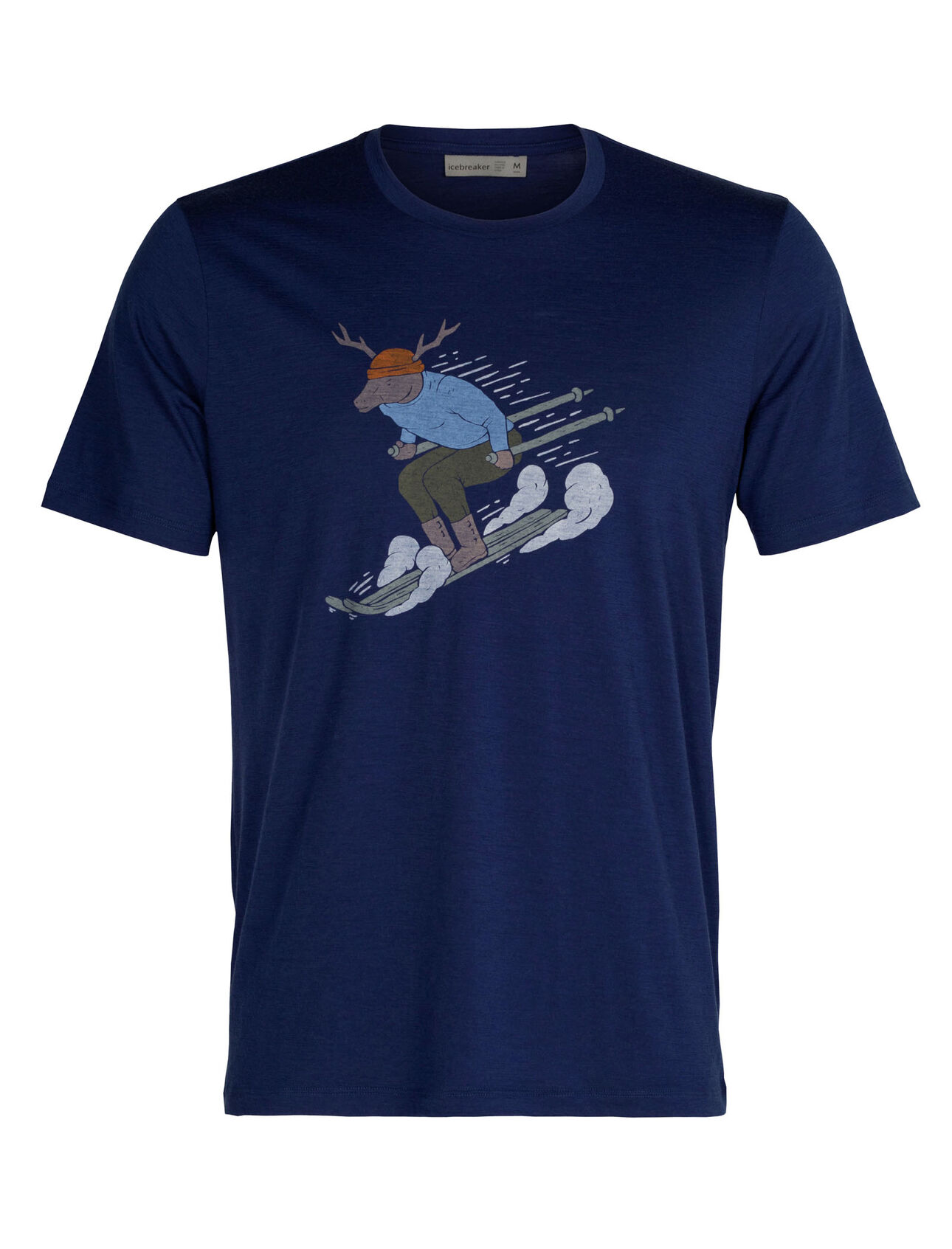 T-shirt in lana merino a maniche corte Tech Lite II Ski Rider