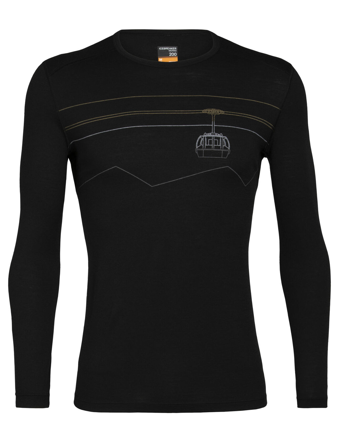 Mens Merino 200 Oasis Long Sleeve Crewe Thermal Top Peak to Peak Lift Our versatile, go-anywhere shirt made from breathable 100% merino wool jersey, the 200 Oasis Long Sleeve Crewe Peak to Peak Lift is our best-selling base layer top.
