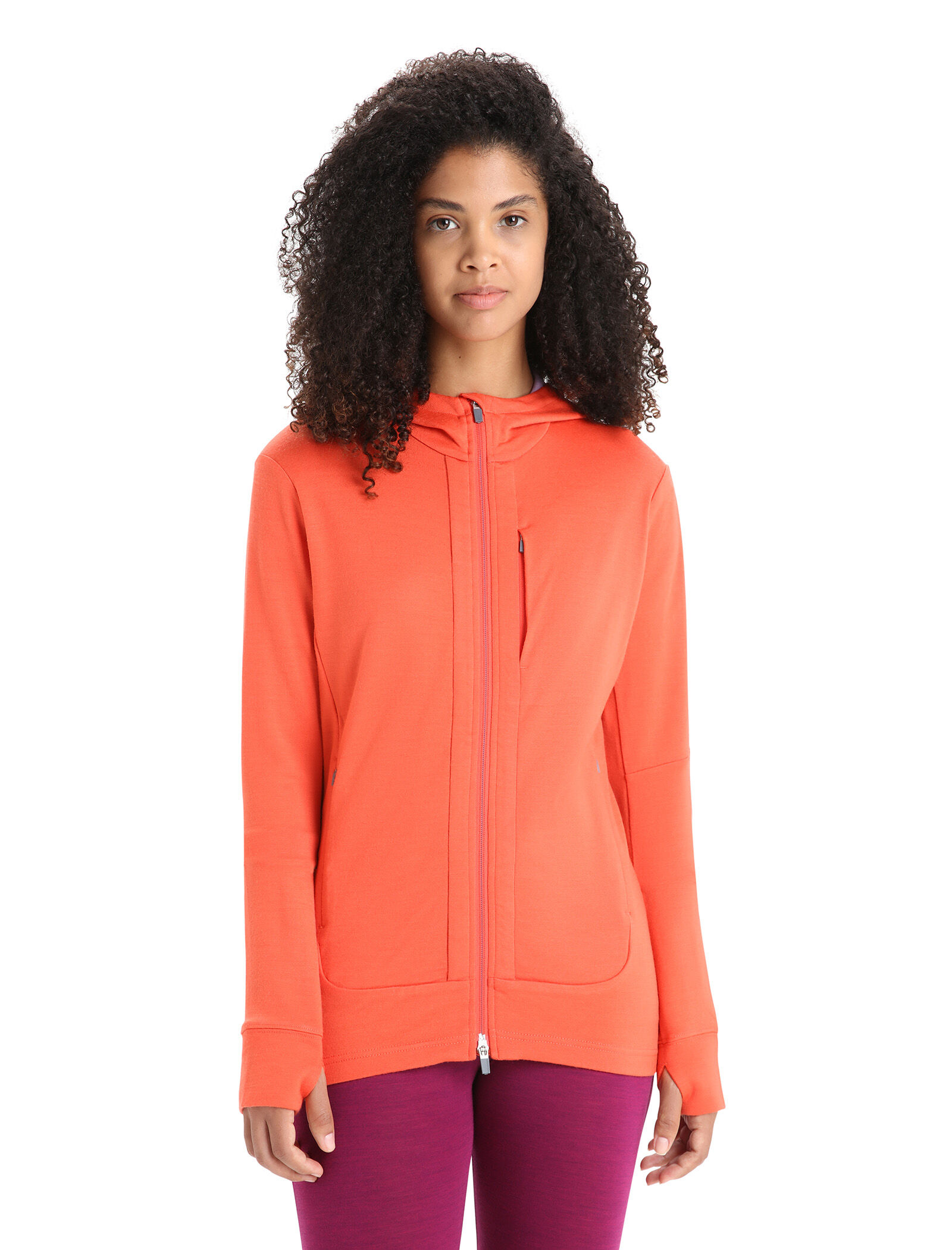 Icebreaker quantum long store sleeve zip hood