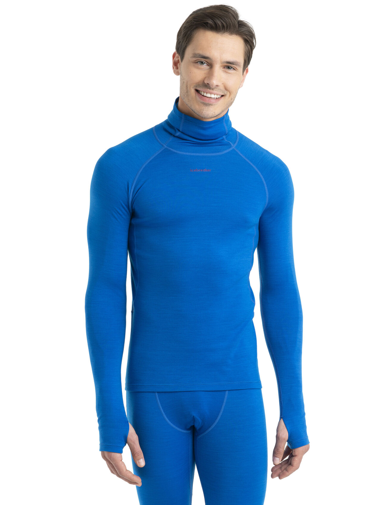 Mens 300 MerinoFine™ Long Sleeve Roll Neck Thermal Top A premium, slim-fit base layer made with luxuriously soft 15.5 micron merino wool fibers and a high-neck design for added protection, the MerinoFine™ Long Sleeve Roll Neck is at the intersection of comfort and performance.