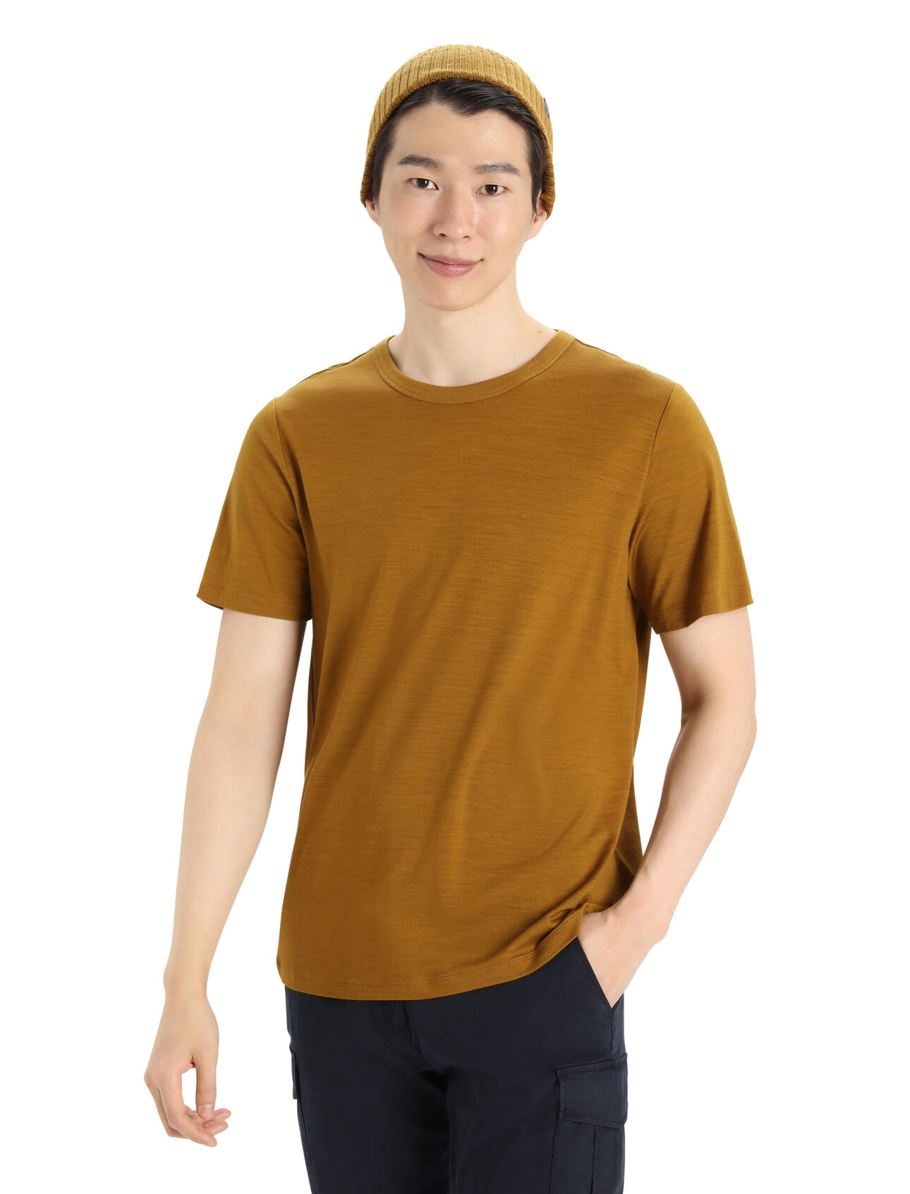 Mens MerinoFine™ Short Sleeve T-Shirt A classic and versatile everyday T-shirt made with 15.5 micron, 100% pure merino wool fibers, the MerinoFine™ Jersey Short Sleeve Tee offers up a luxuriously soft feel that’s naturally breathable and odor resistant.