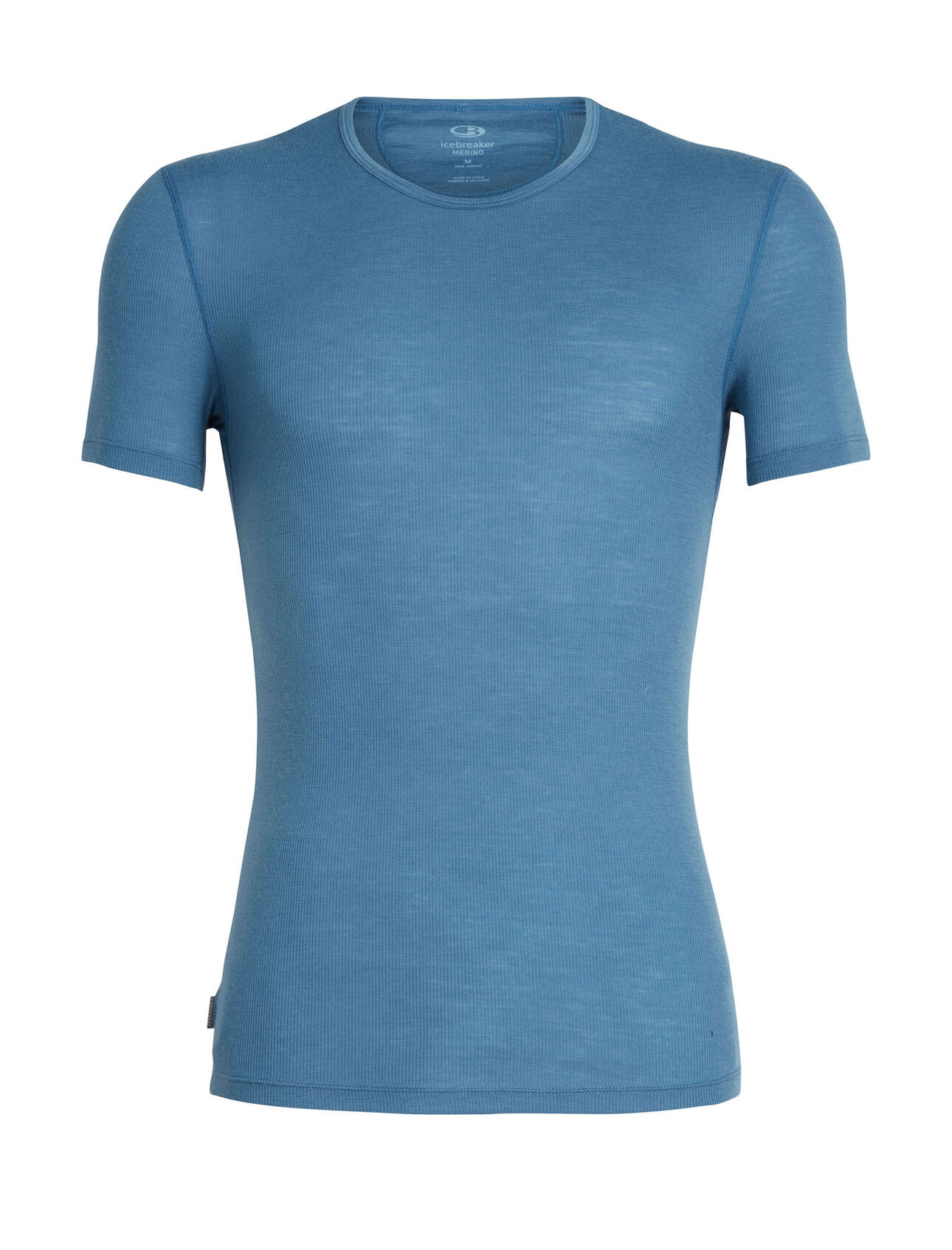 Mens Merino Anatomica Rib Short Sleeve Crewe Underwear Top Icebreaker