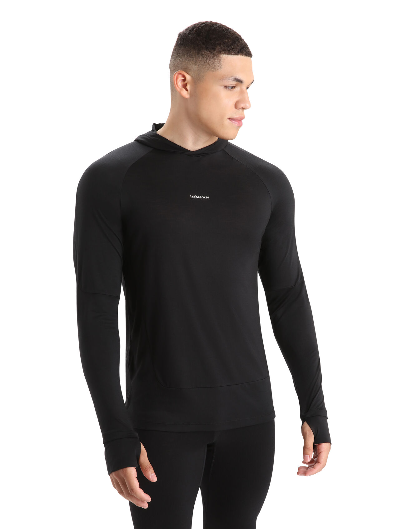 Mens 125 Cool-Lite™ Merino Blend Sphere Long Sleeve Hoodie A lightweight and breathable performance hoodie designed for aerobic days outside, the Cool-Lite™ Hoodie features our moisture-wicking Cool-Lite™ merino jersey fabric.