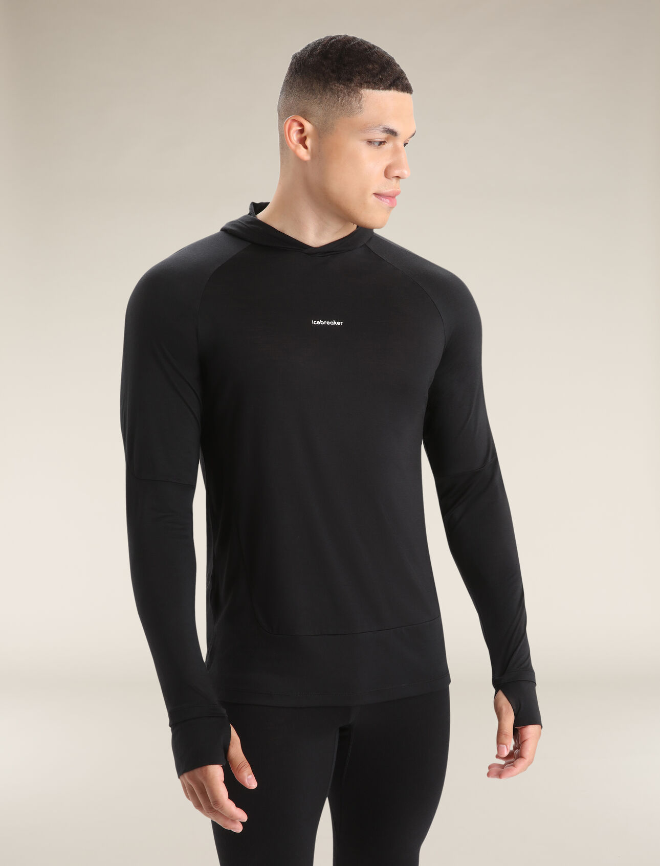 Mens 125 Cool-Lite™ Merino Blend Sphere Long Sleeve Hoodie A lightweight and breathable performance hoodie designed for aerobic days outside, the Cool-Lite™ Hoodie features our moisture-wicking Cool-Lite™ merino jersey fabric.