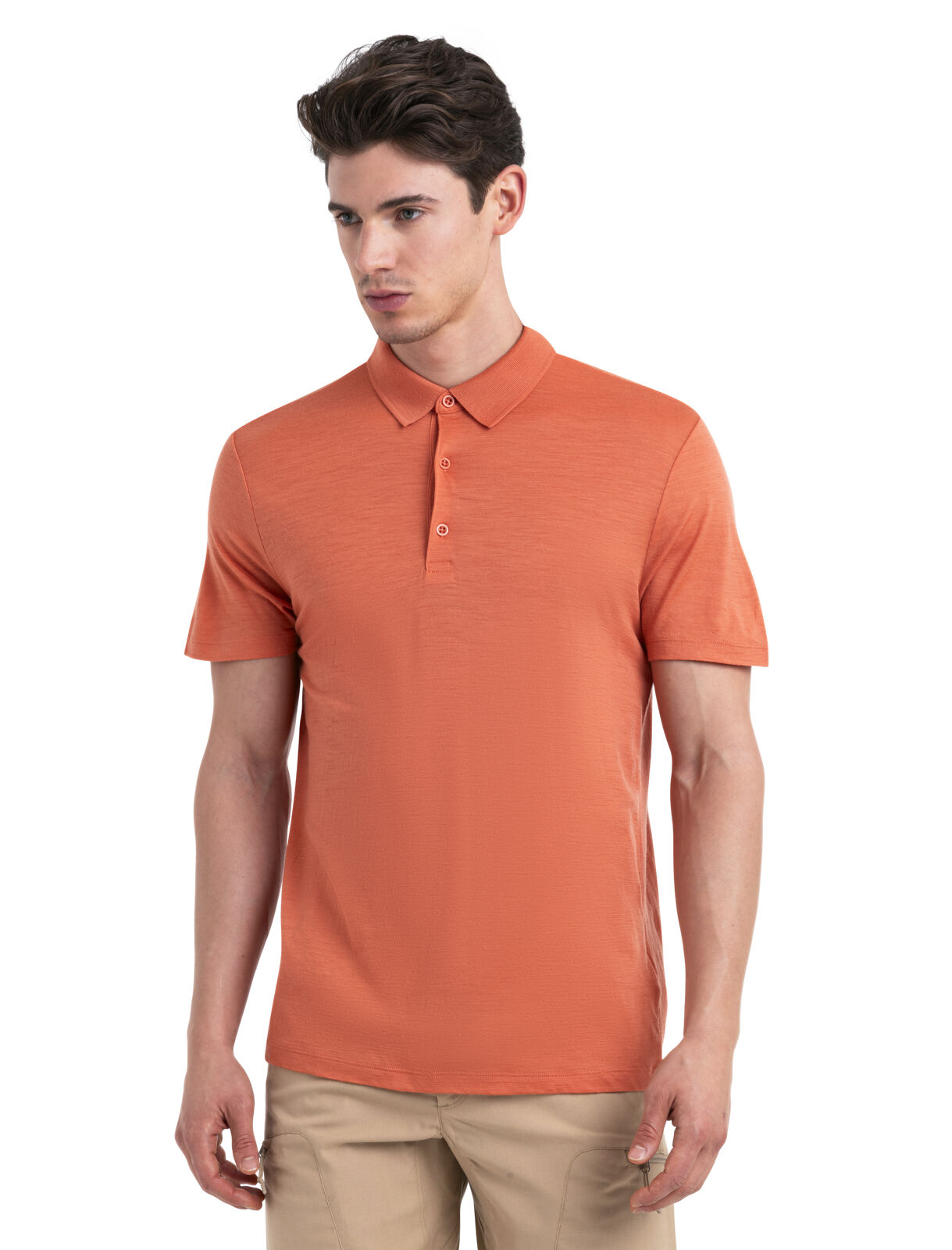 Merino wool short sleeve polo sales shirt