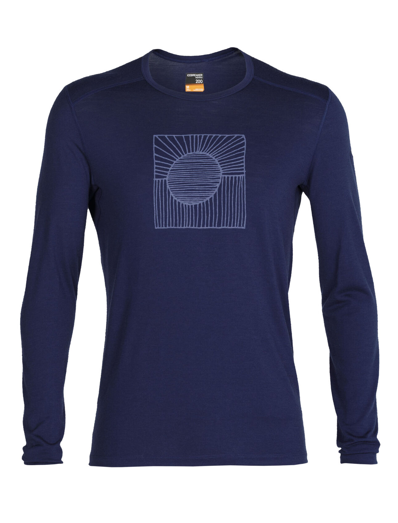 Merino 200 Oasis Long Sleeve Crewe Thermal Top Solar