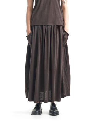 Cool-Lite™美丽诺羊毛长款半身裙
