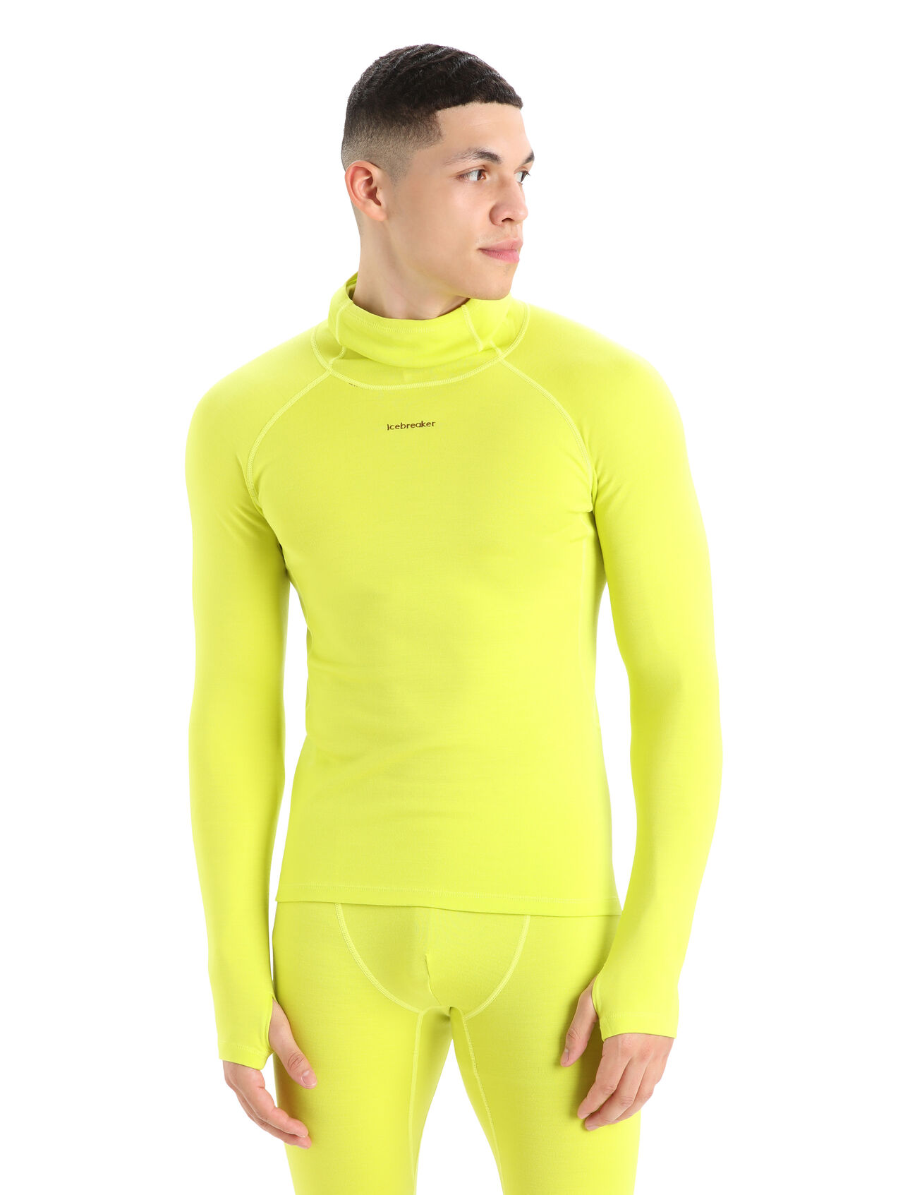 Mens 300 MerinoFine™ Long Sleeve Roll Neck Thermal Top A premium, slim-fit base layer made with luxuriously soft 15.5 micron merino wool fibers and a high-neck design for added protection, the MerinoFine™ Long Sleeve Roll Neck is at the intersection of comfort and performance.