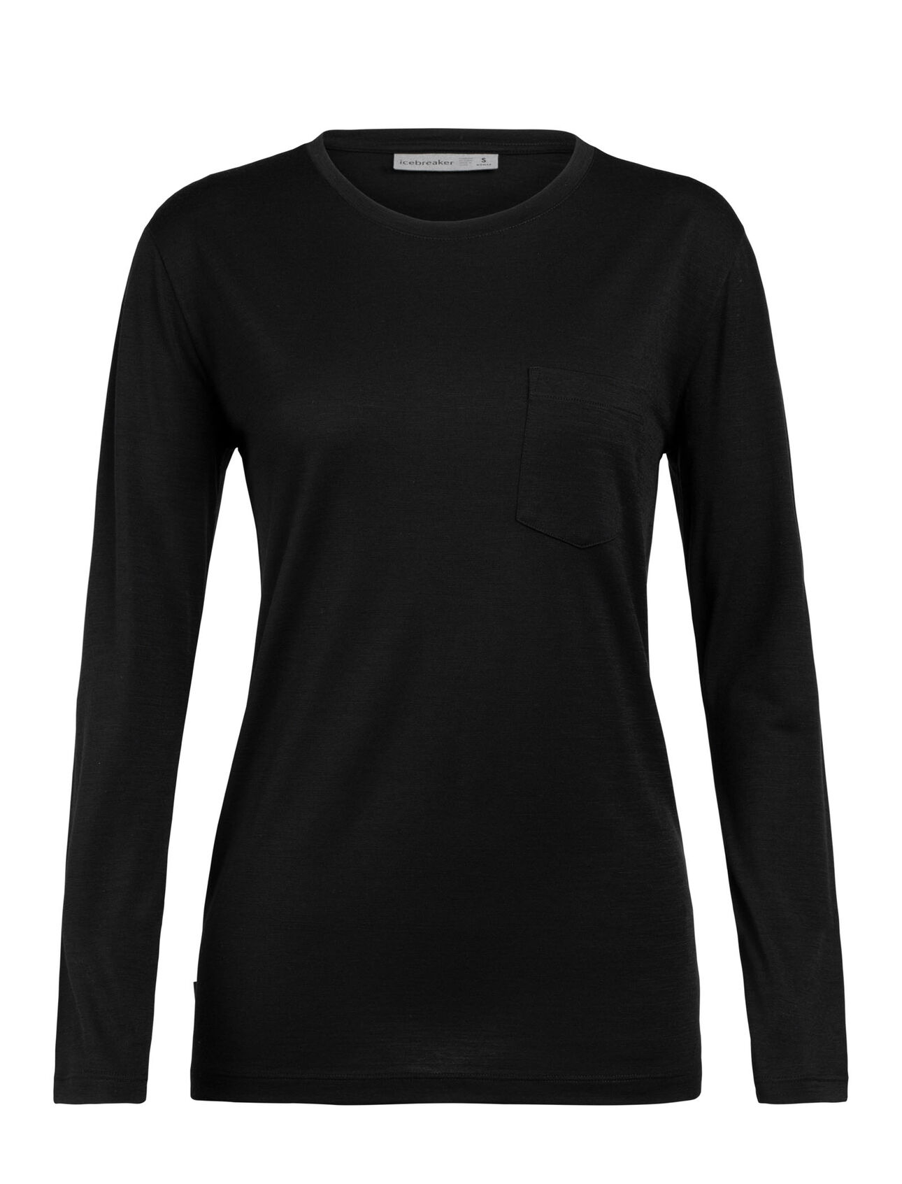 Merino Ravyn Long Sleeve Pocket Crewe T-Shirt