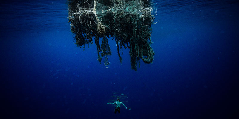 A huge ghost net