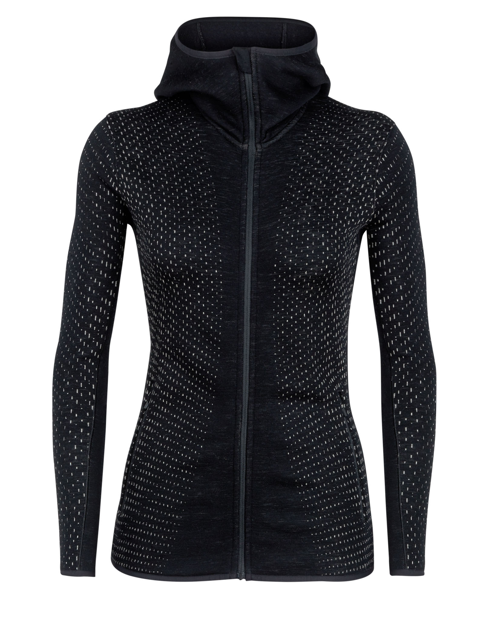 ICEBREAKER W's HELIX LS ZIP HOOD S ブラック zpacks-wind-shell-ghost-