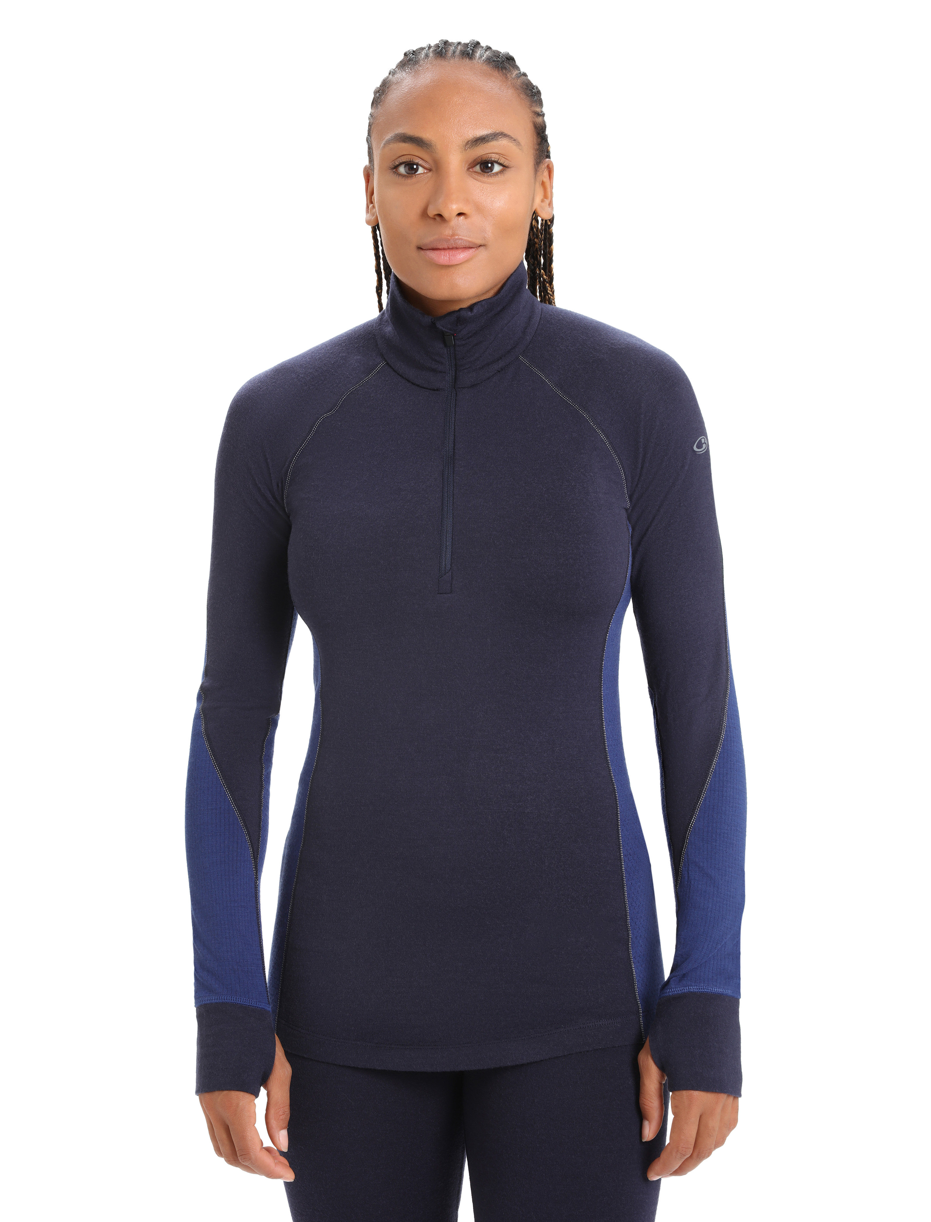 Icebreaker Base Layers Výpredaj - BodyfitZone™ Merino 260 Zone Long Sleeve  Half Zip Thermal Top Panske Námornícka Modrá Kráľovská Modrá Námornícka  Modrá