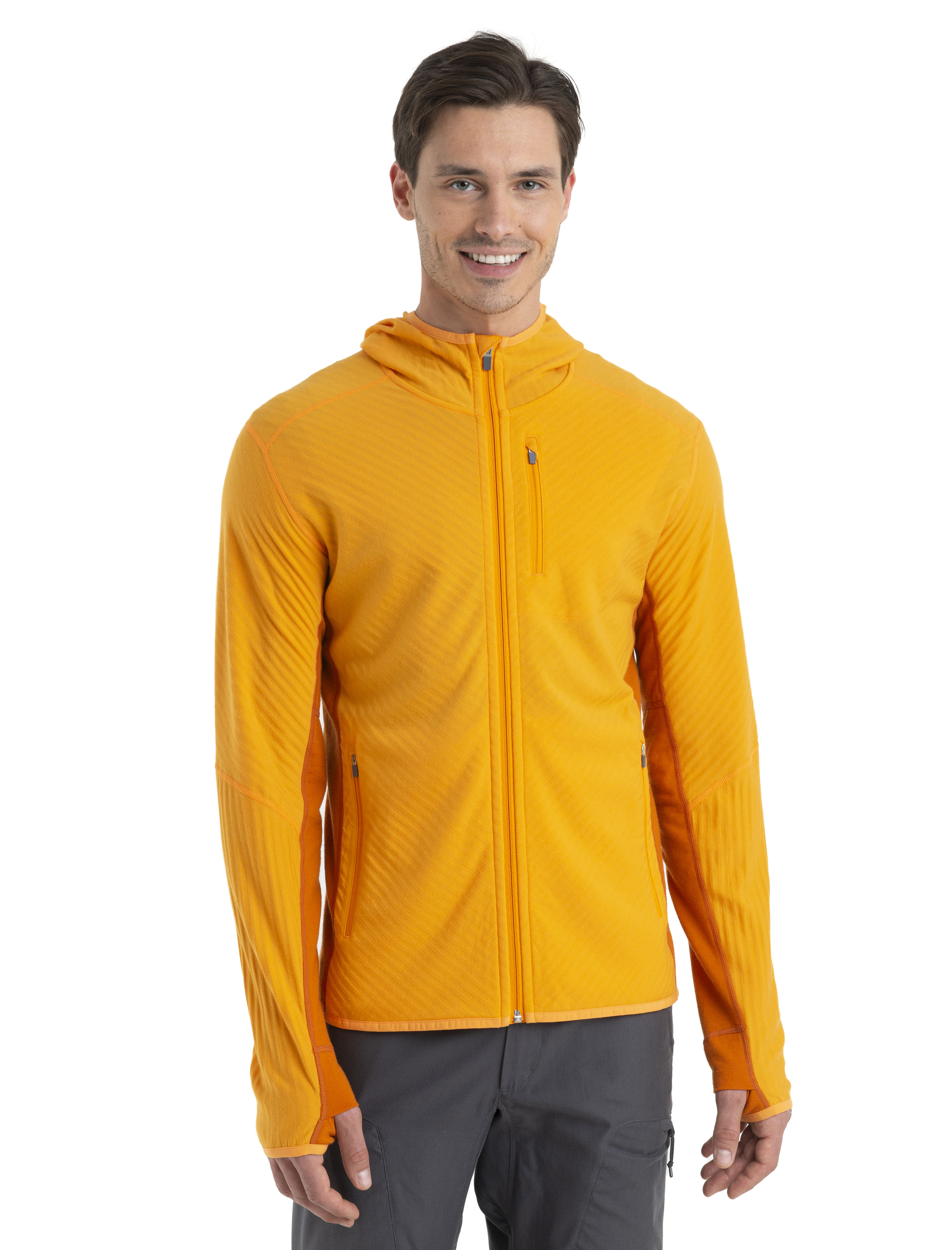 RealFleece™ Merino Descender Long Sleeve Zip Hood - Icebreaker (US)