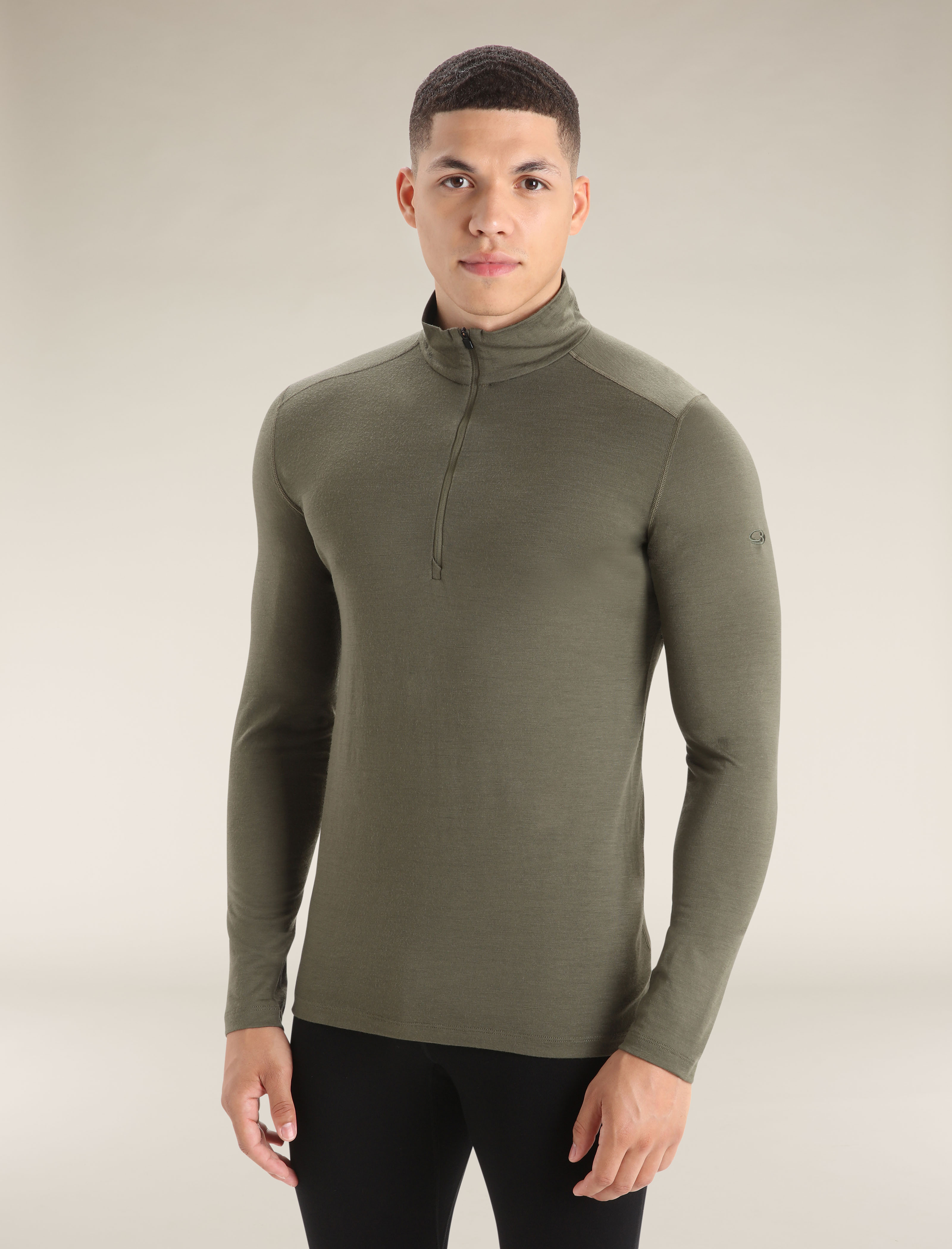 HVÍTANES Men´s Merino half zip