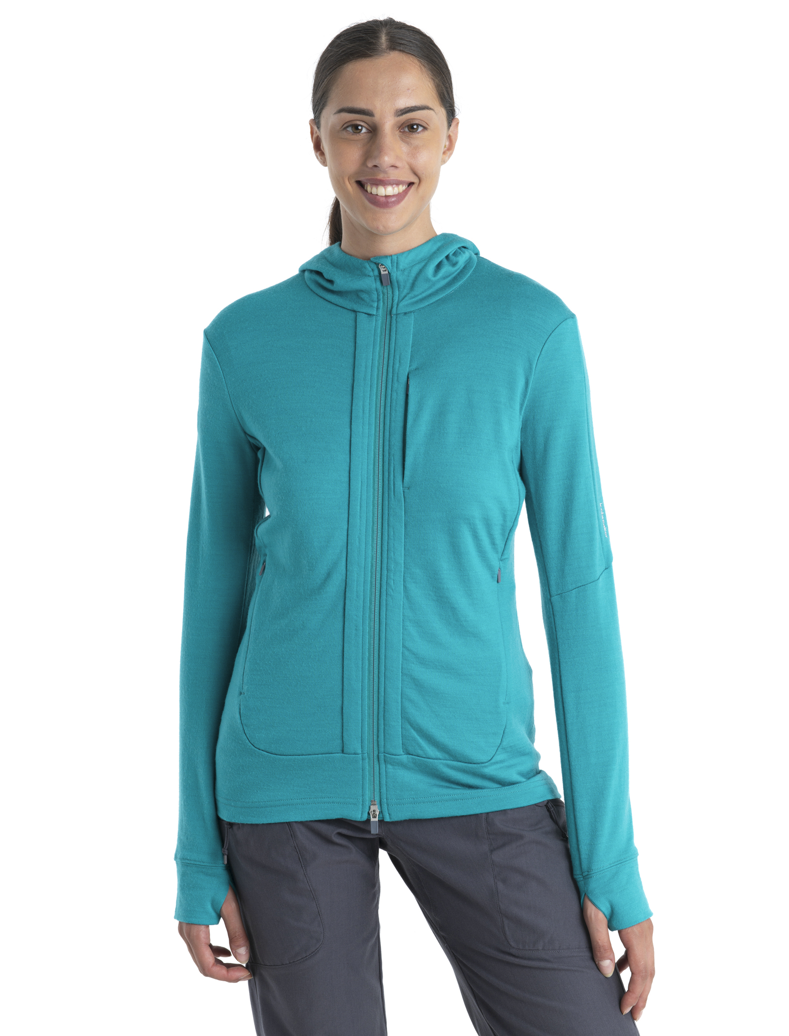 Quantum Long Sleeve Icebreaker III Zip - (US) Hoodie Merino