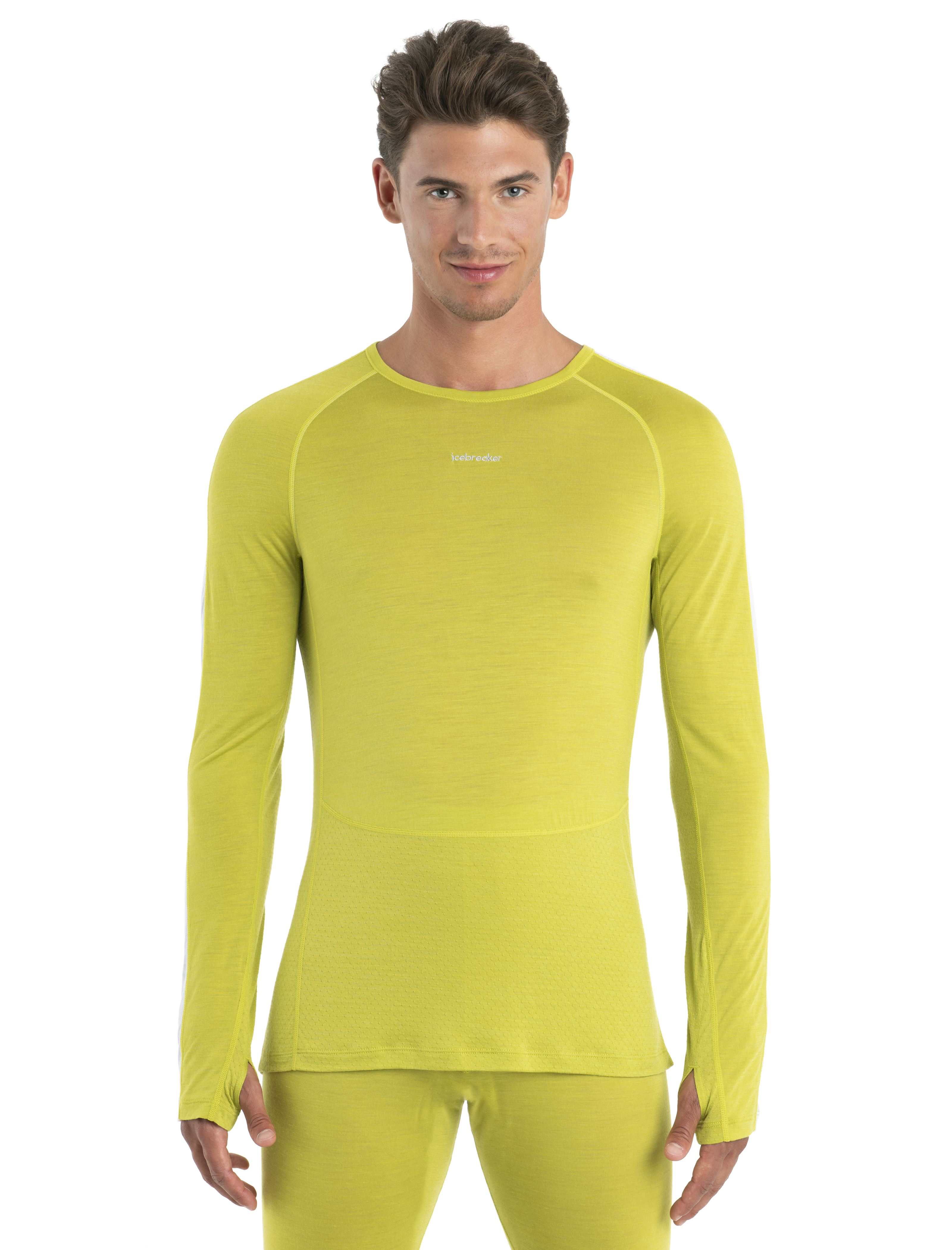 Icebreaker (EU) Rundhalsausschnitt 125 Thermo-Langarmshirt Merinomix ZoneKnit™ mit -