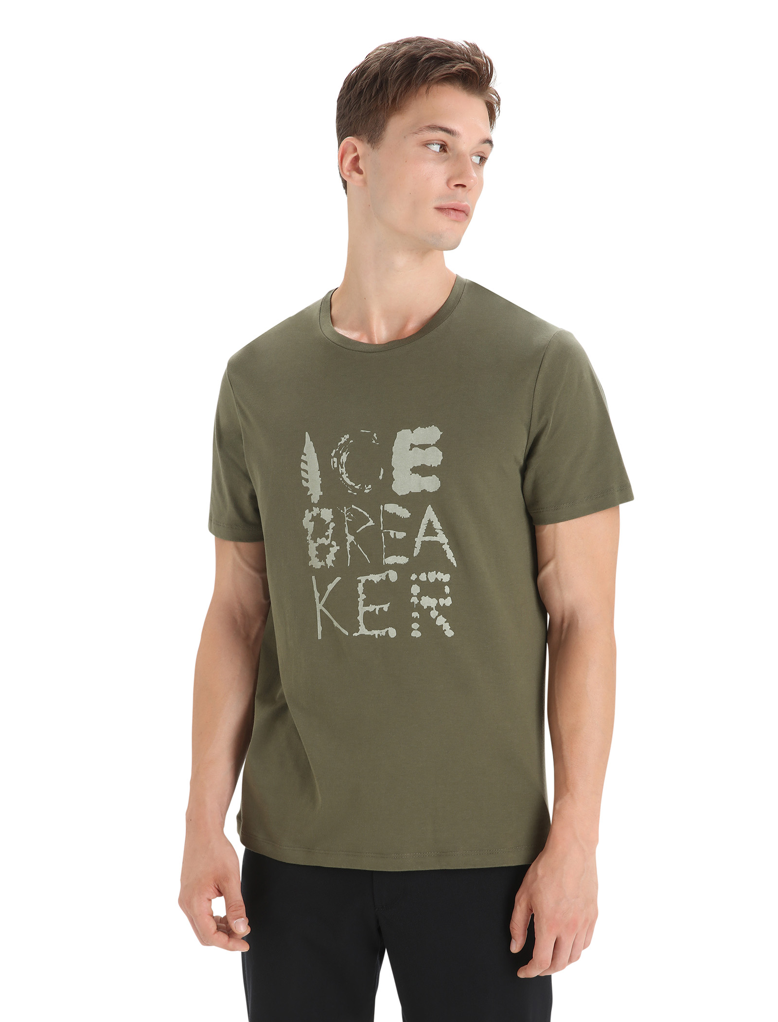 Tencel™ Cotton Short Sleeve T-Shirt Natural Logo - Icebreaker (US)
