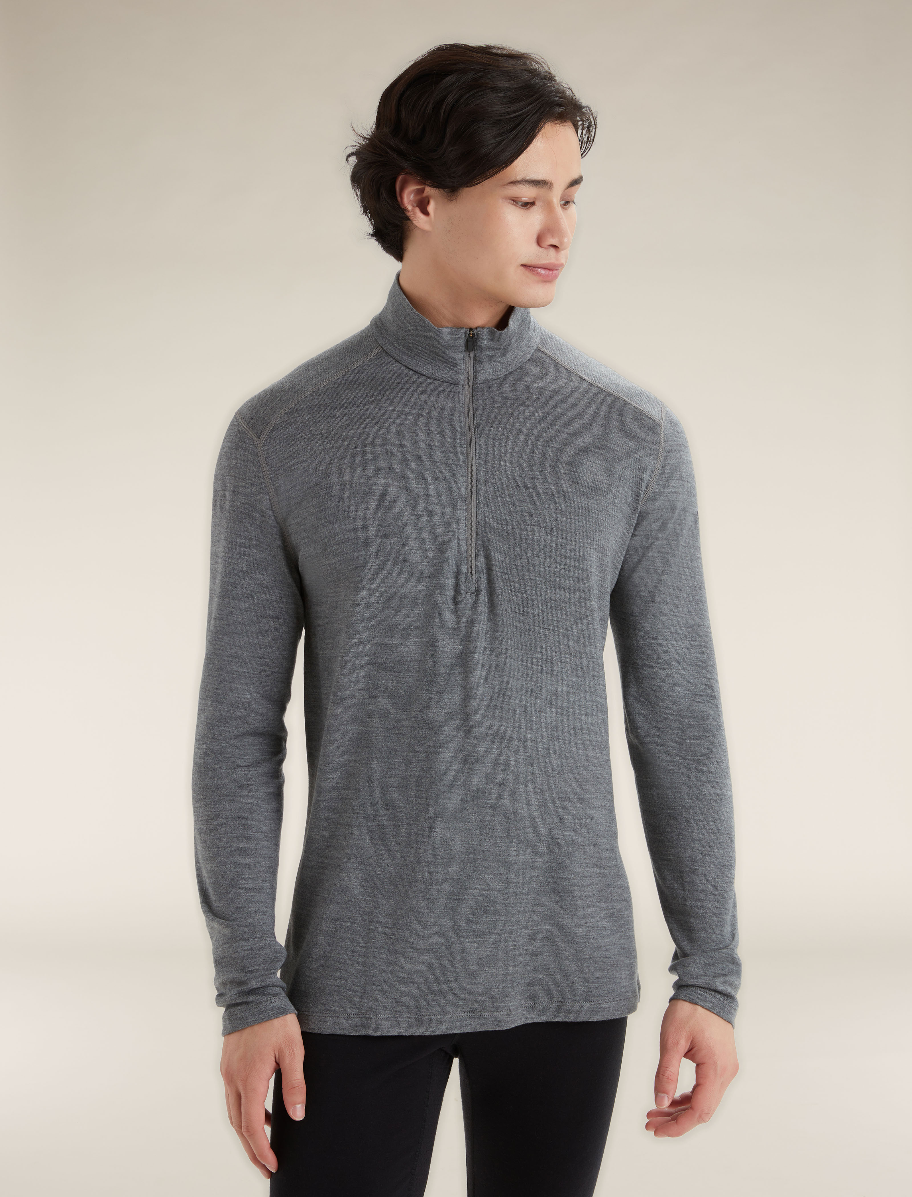 Icebreaker 260 Tech Base Layer Top - Merino Wool, Zip Neck, Long